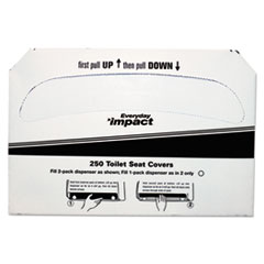 Toilet Seat Covers, White,
1/2-Fold, 15 x 10 1/2 -
1/2FLD TOILET SEAT CVR WHI
5000/CS