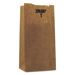 1# Paper Bag, 30-Pound Base
Weight, Brown Kraft,
3-1/2x2-3/8x6-7/8 - GROCERY
BAG 1LB KFT 16/500