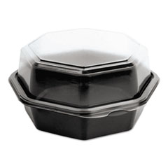OctaView CF Containers, Black/Clear, 18oz, 6.76w x