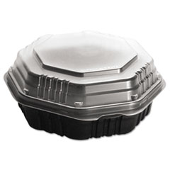 OctaView HF Containers, Black/Clear, 31oz, 9.55w x
