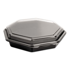 OctaView CF Containers, Black/Clear, 31oz, 9.57w x