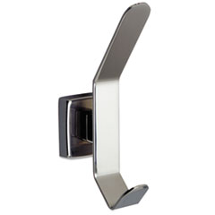 Hat and Coat Hook, Stainless Steel, 6 1/2 x 3 1/16, Bright