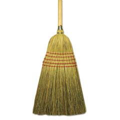 Corn/Fiber Lobby Brooms,
53.5&quot;, Natural - JANITOR MIX
BROOM 6 6/CS