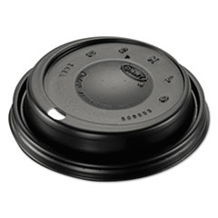 Cappuccino Dome Sipper Lids, Black, Plastic - CAPP FOAM
