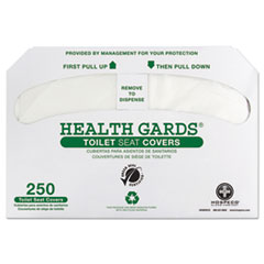 Health Gards Recycled Toilet
Seat Covers, White, 250/Pack
- C-RECYCLED TOILET
SEATCOVERS 1/2 FOLD 4/250&#39;S