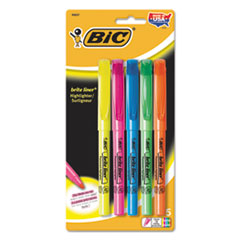 Brite Liner Highlighter, Chisel Tip, Fluorescent, 5