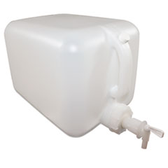 Liquid Dispensing Container w/Faucet, Polyethylene, 5
