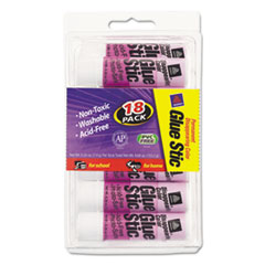 Purple Application Permanent Glue Stics, 0.26 oz, 18/Pack