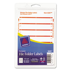 Print or Write File Folder Labels, 11/16 x 3-7/16,