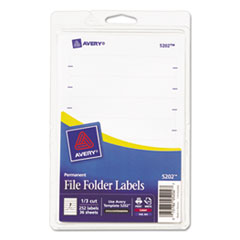 Print or Write File Folder Labels, 11/16 x 3-7/16,