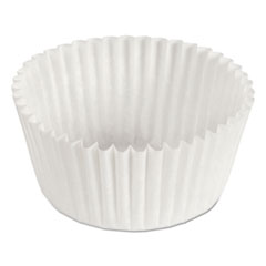Fluted Bake Cups, 1 1/2&quot; x 1&quot; x 3 1/2&quot;, White -
