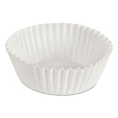 Fluted Bake Cups, 1 1/8&quot; x 1 1/8&quot; x 1 3/4&quot;, White -