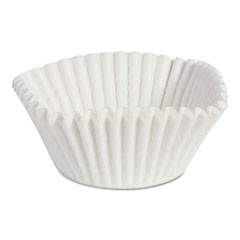 Fluted Baking Cups, Dry-Waxed Paper, White - FLUTED BKG CUP