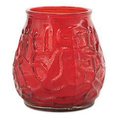 Victorian Filled Candle, Red, 60 Hour Burn, 3 3/4&quot;H -