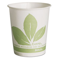 Bare Eco-Forward Treated
Paper Cold Cups, 5 oz,
Green/White, Bare Theme - 5OZ
BARE WAX COMPOSTABLECUPS
30/100