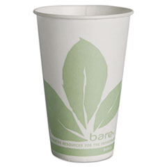 Bare Eco-Forward Treated
Paper Cold Cups, 12 oz,
Green/White, Bare Theme -
12OZ BARE WAX COMPOSTABLCUPS
20/100