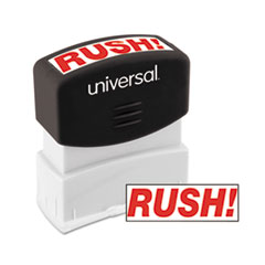 Message Stamp, RUSH,
Pre-Inked/Re-Inkable, Red -
STAMP,RUSH,RD