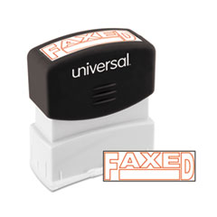 Message Stamp, FAXED,
Pre-Inked/Re-Inkable, Red -
STAMP,FAXED,RD