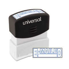 Message Stamp, E-MAILED,
Pre-Inked/Re-Inkable, Blue -
STAMP,PREINKED,EMAILED,BE