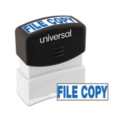 Message Stamp, FILE COPY,
Pre-Inked/Re-Inkable, Blue -
STAMP,FILE COPY,BE