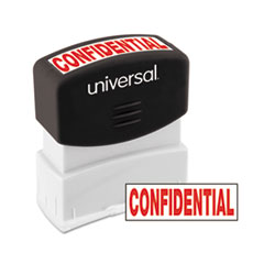 Message Stamp, CONFIDENTIAL,
Pre-Inked/Re-Inkable, Red -
STAMP,UNV MES CONFIDTL,RD