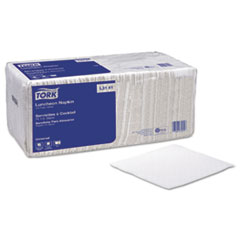 Luncheon Napkins, 13d x 11 1/2w, White - C-TORK UNIV