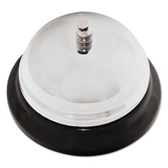 Call Bell, 3-3/8&quot; Diameter, Brushed Nickel - BELL,CALL,SV