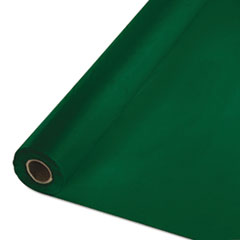 Plastic Tablecovers, 40&quot; x 100ft, Hunter Green -