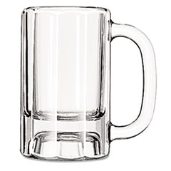 Glass Mugs &amp; Tankards, Paneled Mug, 10oz, 5 3/8&quot;