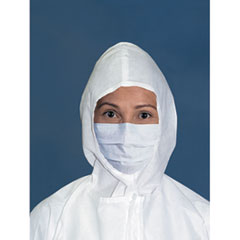 M3 Pleat Style Sterile Face Mask With Soft Ties, 9&quot;,