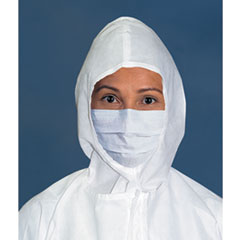 Sterile Face Mask, Pleated, White, 7 inch - CLEANROOM
