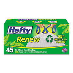 Renew Recycled Kitchen &amp; Trash Bags, 13 gal, .9mil, 24