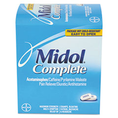 Menstrual Complete Caplets, Two-Pack, 30 Packs/Box -