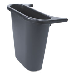 Saddle Basket Recycling Bin, Rectangular, Black, 7 1/4&quot;W x