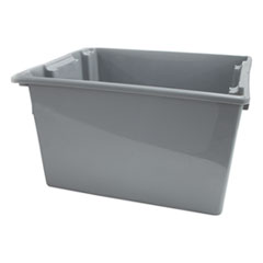 Palletote Box, 19.45gal, Gray - PALLETOTE-BOX 2.6 CU T GRAY