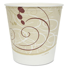 Grease Resistant Double Wrapped Paper Bucket, 165 oz,