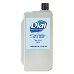 Antimicrobial Soap for
Sensitive Skin, 1 Liter
Refill - DIAL LIQUID,
SENSITIVESKIN, 8/1 LTR