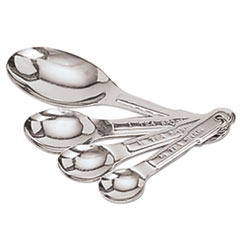 Stainless Steel Measuring Spoon Set; 1/4 Tsp, 1/2 Tsp,