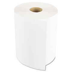 Hardwound Paper Towels, 8&quot; x 800&#39;, One-Ply Bleached White