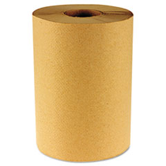 Hardwound Paper Towels, Nonperforated 1-Ply Kraft,