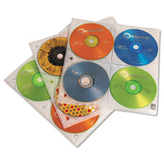 Two-Sided CD Storage Sleeves for Ring Binder - HOLDER,CD,3