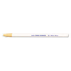 China Marker, White, Dozen - MARKER,CHINA,WHT