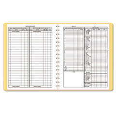 Bookkeeping Record, Tan Vinyl Cover, 128 Pages, 8 1/2 x 11