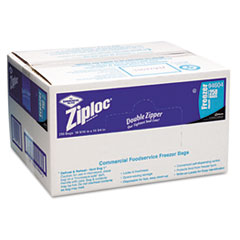 Double Zipper Freezer Bags,
Plastic, 1gal, 2.7mil, Clear
w/Label Panel - C-ZIPLOC 1
GALLON FREEZR BAGS 250/2.7MIL