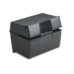 Plastic Index Card Flip Top File Box Holds 300 3 x 5