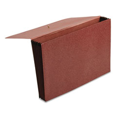 Premium Reinforced Five Inch Expansion Wallets, Red Fiber,