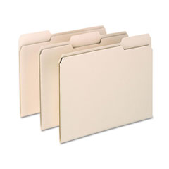 Archival Pressboard File Folders, 1/3 Cut Top Tab,