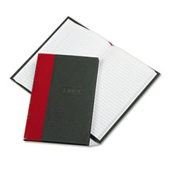 Record/Account Book, Black/Red Cover, 144 Pages, 7