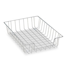 Workstation Letter Desk Tray Organizer, Wire, Silver -