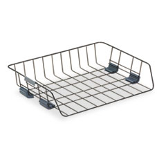 Side Load Letter Desk Tray, Wire, Black -